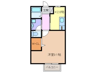 ＨＡＵＳ　ＡＮＯＮの物件間取画像